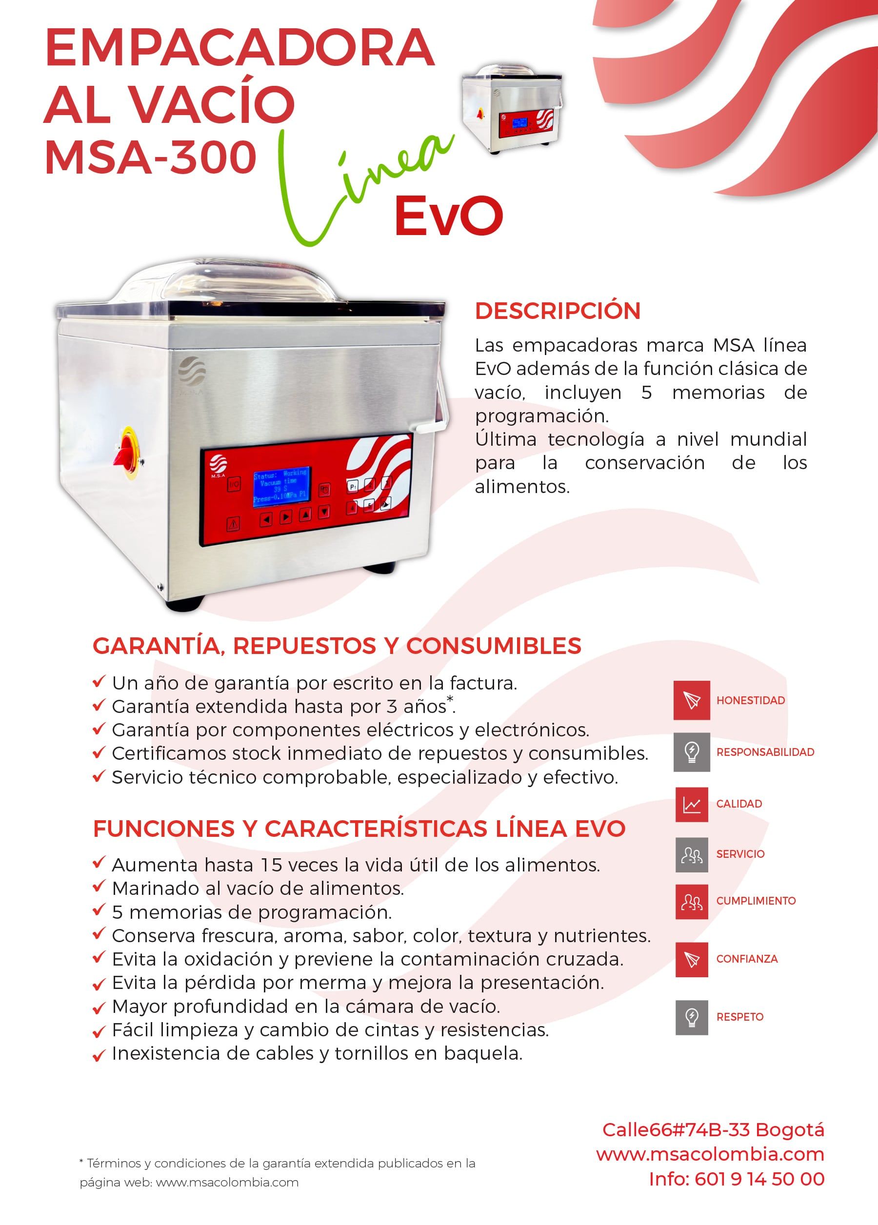 Empacadora al vacío MSA 300 Evo - Imagen 2