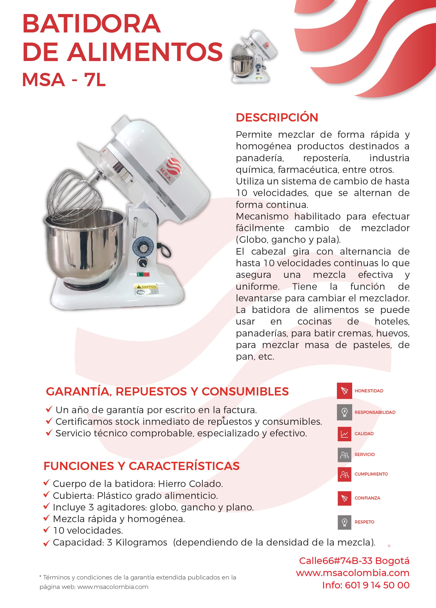 Batidora de alimentos 7L - Imagen 2
