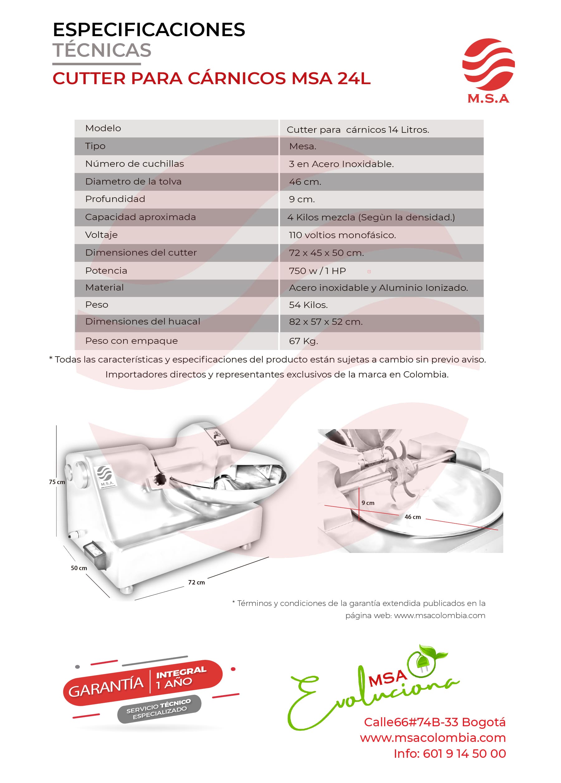 Cutter para cárnicos 14L - Imagen 4