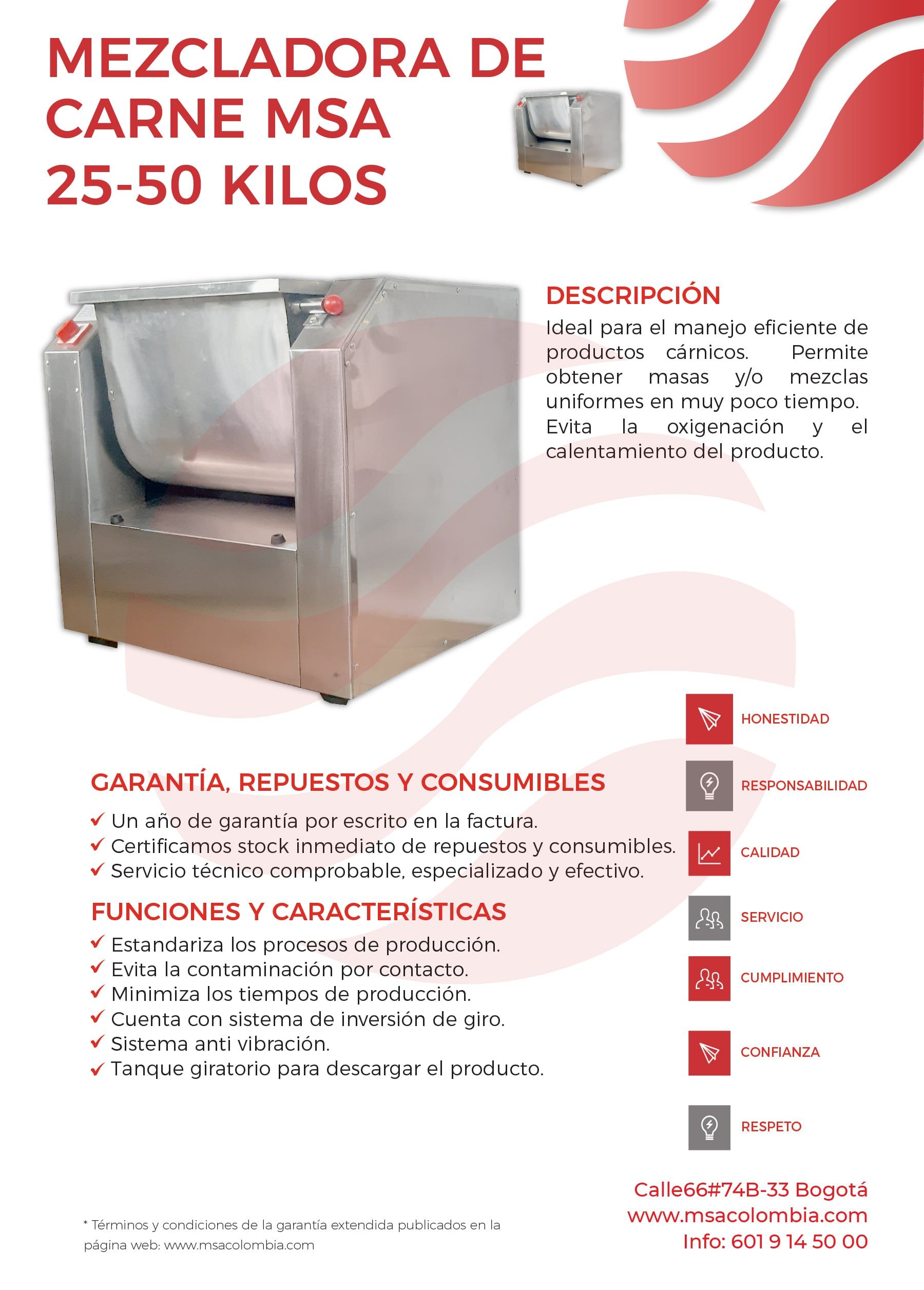 Mezcladora de carne 25-50 Litros - Imagen 2