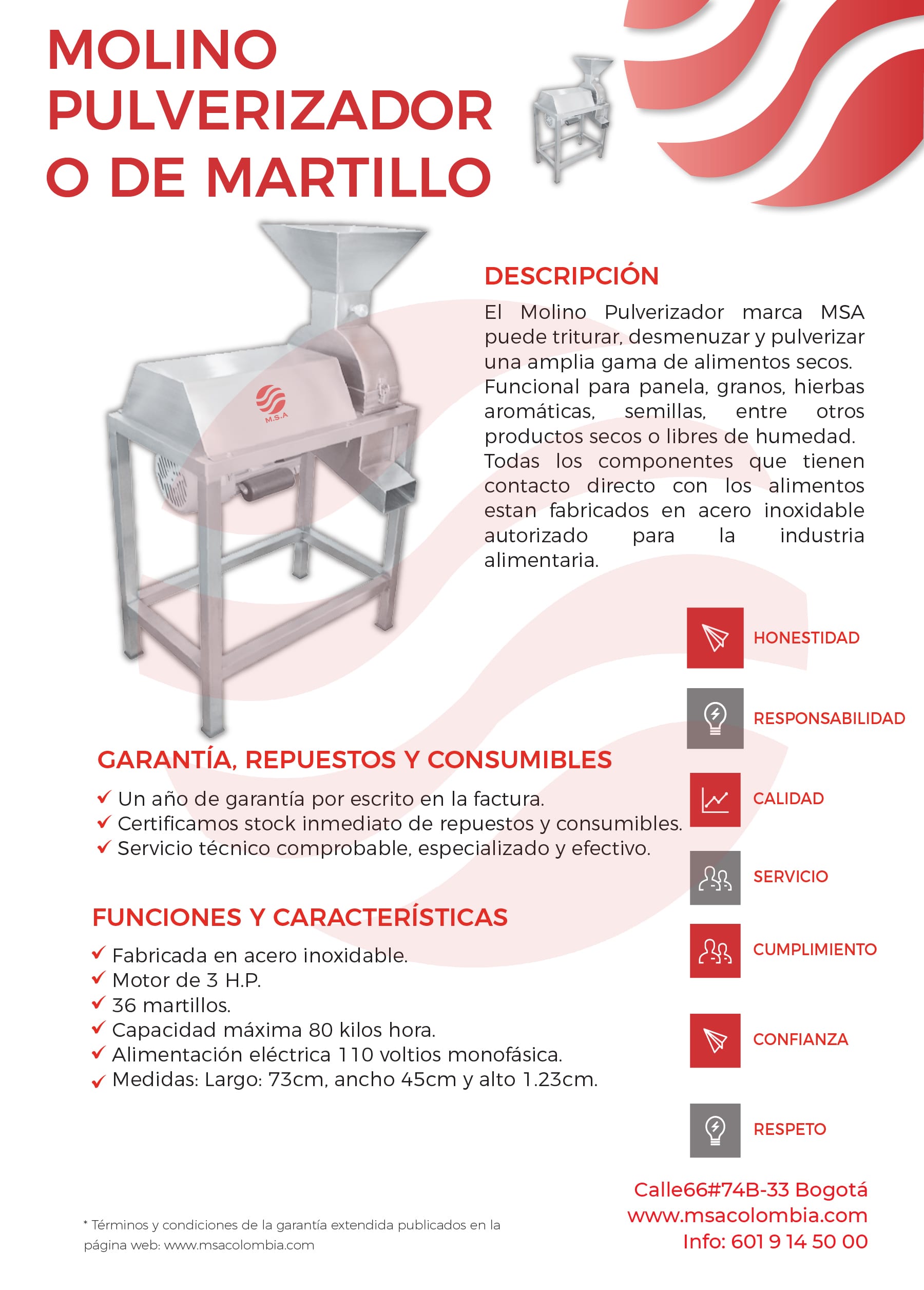 Molino pulverizador o de martillo - Imagen 2