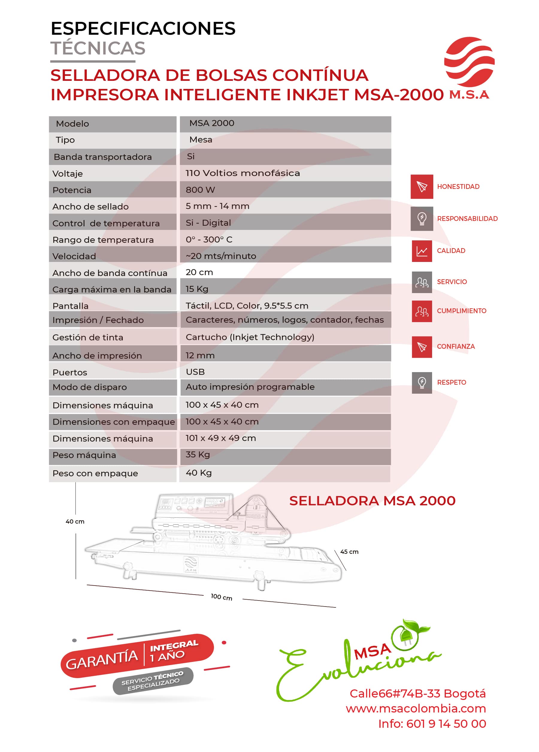Selladora de bolsas Inkjet - Imagen 3