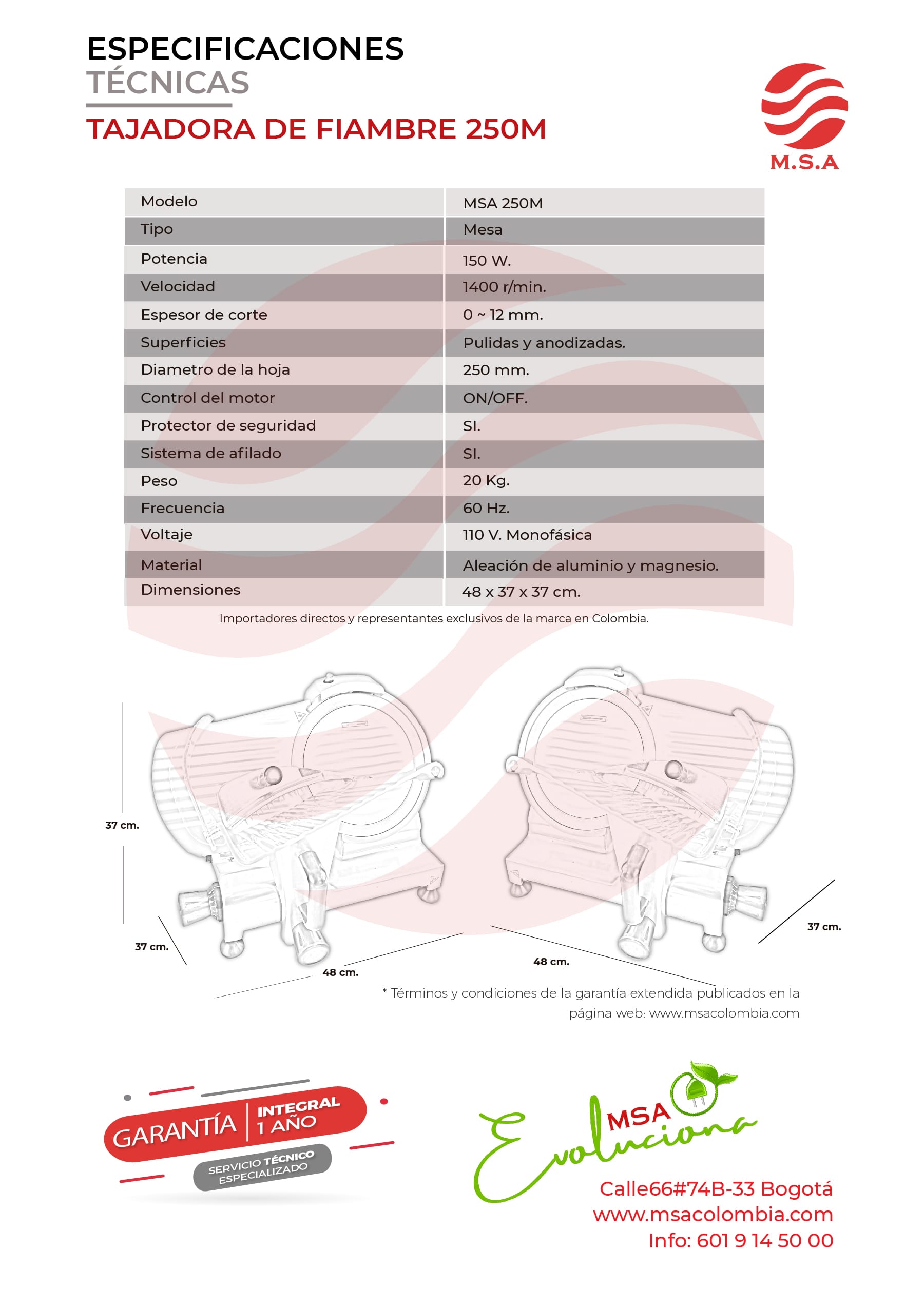 Tajadora de Fiambre - Imagen 3